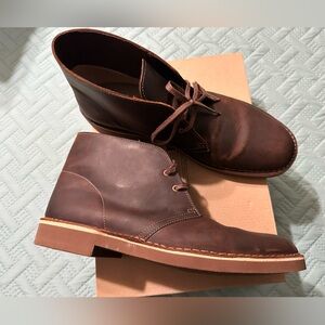 Clarks Men's Brown Leather Boots
